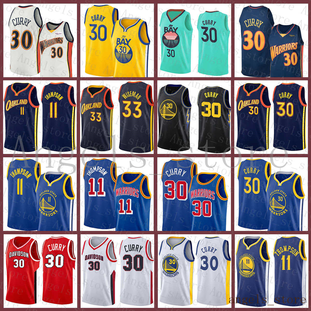 

Best Golden''State''Warriors''Men 30 33 11 Basketball Jersey Stephen Curry James Wiseman Klay Thompson 20220537, Jersey-yongshi