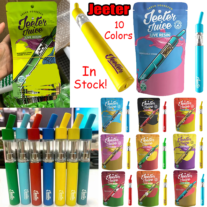 

Jeeter Juice Live Rsign Rechargeable E Cigarettes Vape Pen Disposable Pod Kits 0.5ml 1ml 510 Atomizers Carts Thick Oil Vaporizer USB Preheat With Packaging Bags