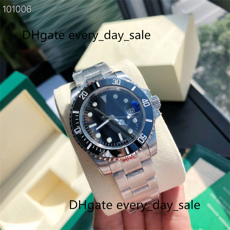 

Luxury watch 40mm automatic mechanical men's watches KF factory manufactures 2813 movement 904L sapphire ceramic bezel high quality waterproof Wristwatch-C1, 10