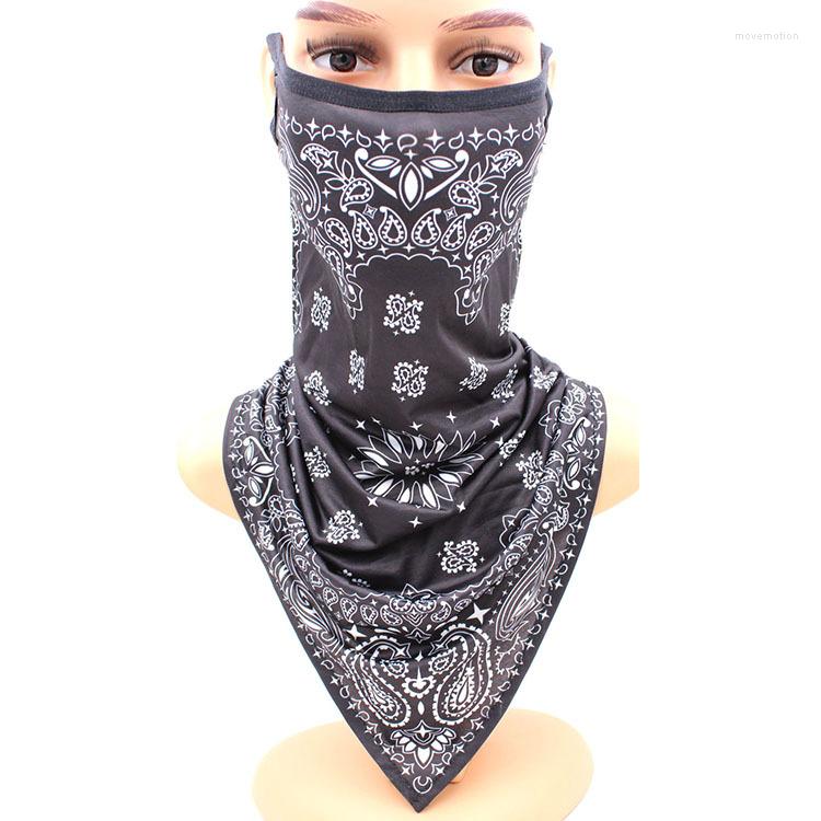 

Scarves Magic Headband Triangle Scarf Silk Mask Breathable Outdoor Cycling Hanging Ear Variegated Print ScarfScarves ScarvesScarves