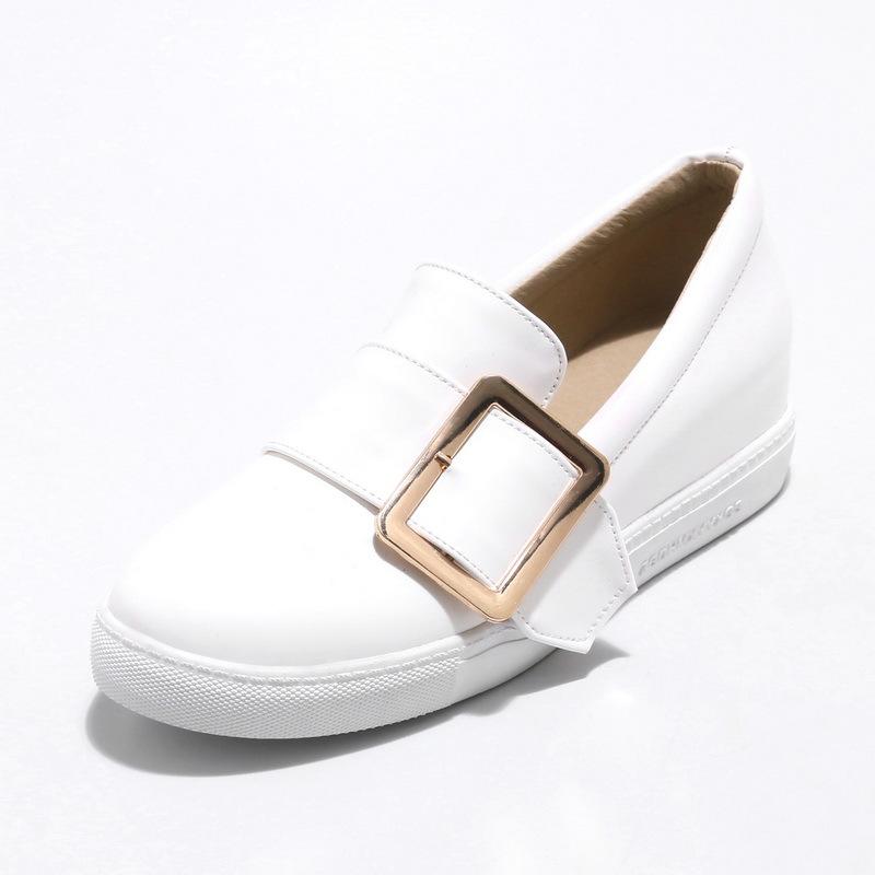 

Dress Shoes The 2022 Spring Single Deep Mouth Recreational Shoe Buckle Big Yards 43 Students 40-18316 ShoesDress, Black