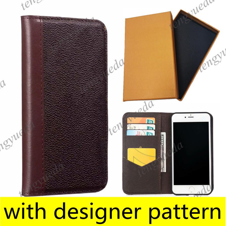 

Deluxe Designer Wallet Phone Cases for iphone 13 13pro 12pro 12 11 pro max XS XR Xsma 7 8plus Top Quality Card Holder Leather Luxu167B, L3-red+brown