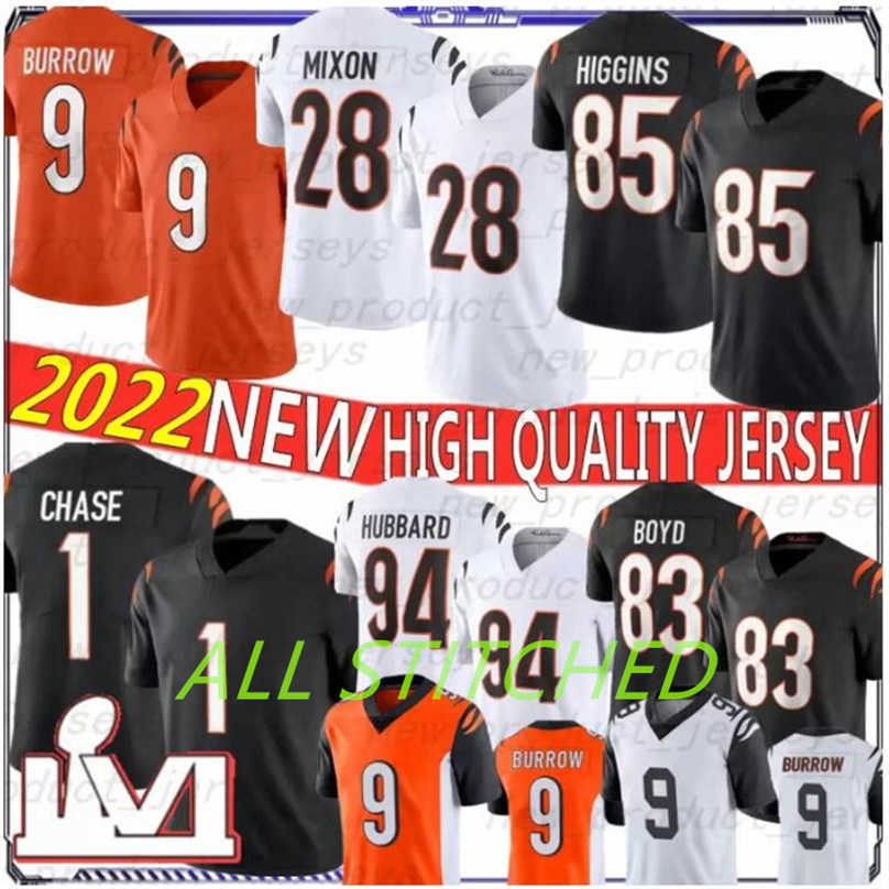 

Joe Burrow Ja'Marr Chase Jersey Custom Cincinnati''Bengals''toys Tee Higgins Sam Hubbard Logan Wilson Boomer Esiason Football Jerseys Mens Women Kids 4XL, Color