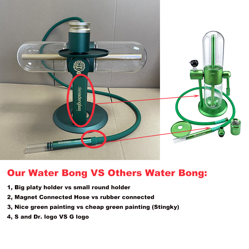 

Top Quality Stundenglass Gravity Water Pipe Smoking Shisha Hookah Bong