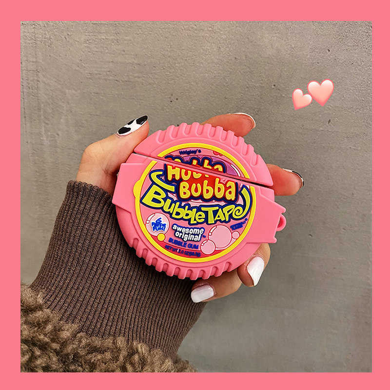 

Cute 3D Pink Bubble Gum Box Case For Apple AirPods 1 2 Pro 3 Earphone Case For Air Pods Pro Wireless Headphones Silicone Cover