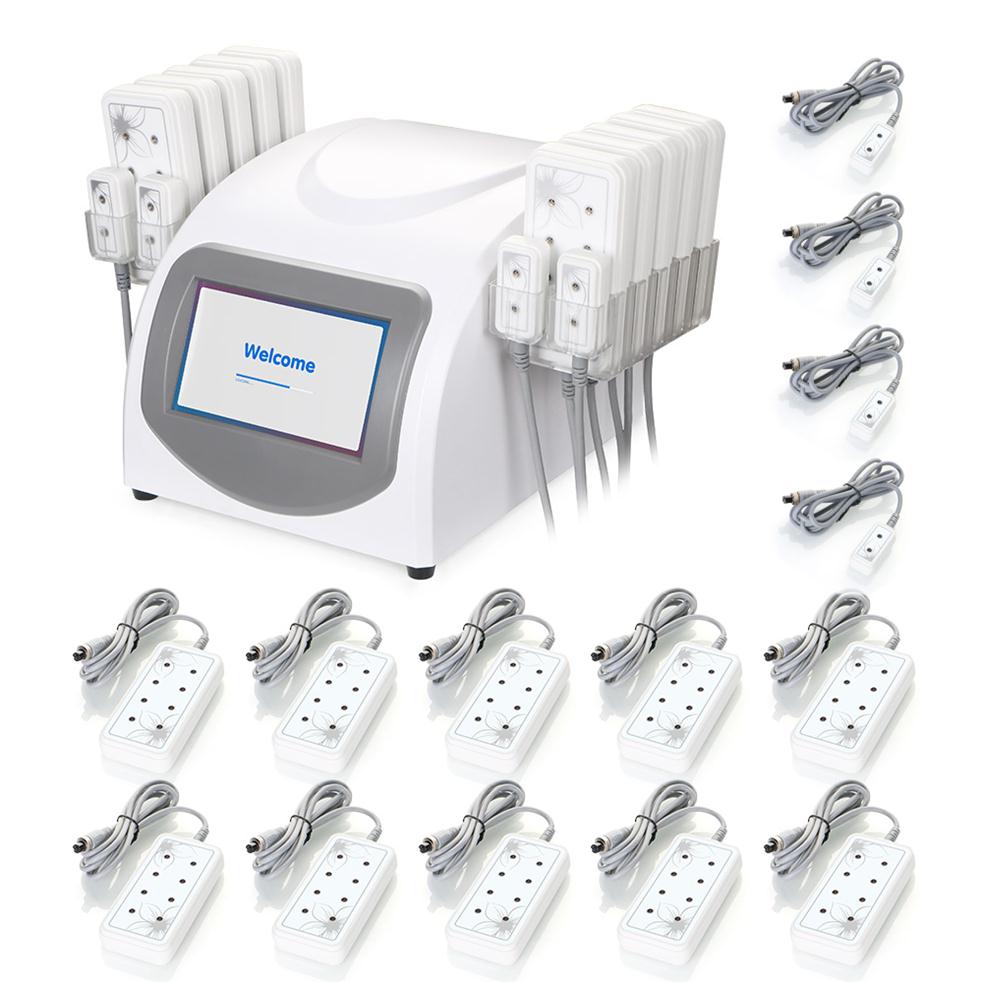 professional diode lipolaser slimming machine cellulite removal fat burning lipo laser body 14pads 440mw 635-650nm Beauty Equipmen241y