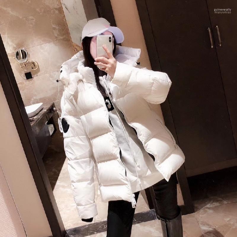 

Women's Down & Parkas White Duck Jacket Plus Size Warm Coat Winter Women Ultralight Hooded Parka Female Womens Coats Guin22, Black