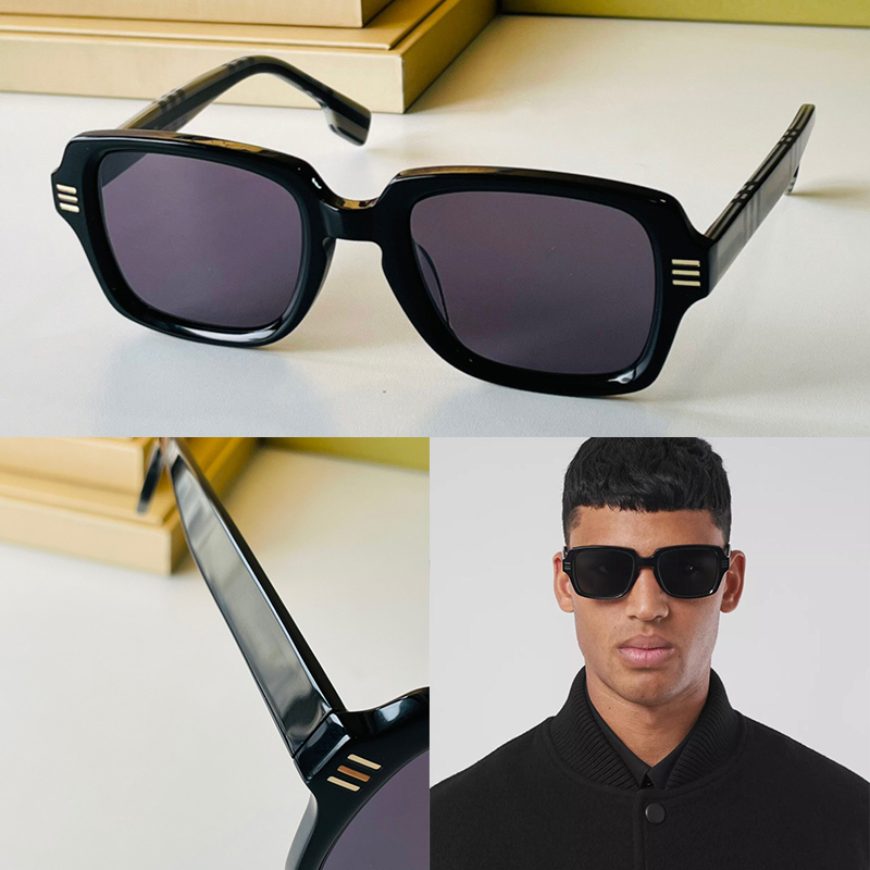 Alternative Fit style Designer Lunettes de soleil Hommes Célèbre Vintage Marque Stripe Lunettes 4349 Fashions Femmes Logo Détail Cadre Rectangula