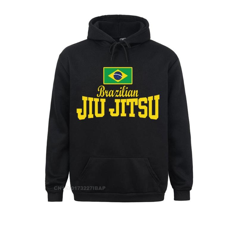 

Men' Hoodies & Sweatshirts Men Hooded Pullover Flag Text BJJ Judo Brazilian Jiu Jitsu Jacket Brand Male Trendy Camisas Hombre, Black