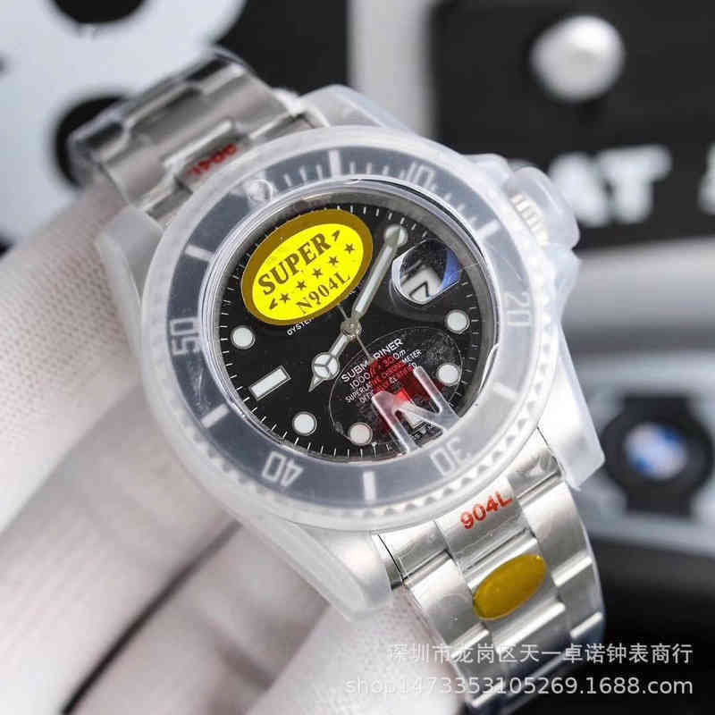 

Luxury Mens Mechanical Watch Fully Automatic Hercules Green Water Ghost Nf Factory Vs Black Swiss es Brand Wristwatch