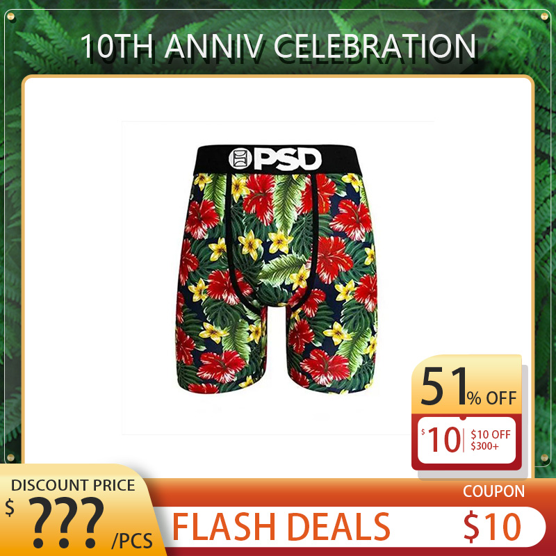 

Designer Branded Random styles PSD Underpants Men unisex boxers sports Floral hiphop street streched legging psd underwear Boxers Breathable Psd underwears, Opp bag(not for sale)