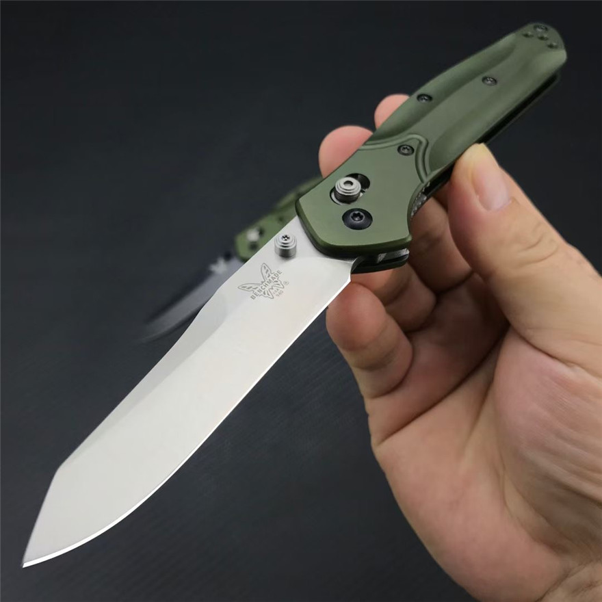 

Benchmade 940 BM940 Osborne Folding Knife 3.4" S30V Satin Plain Blade, Anodized Aluminum Handles Pocket Knives Kitchen Camping Hunting Utility Outdoor EDC 940-1 Tools