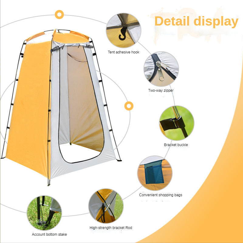 

Camping Shower Tent Portable Dressing Changing Room Privacy Shelter Tents for Outdoor Camping Beach Toilet and Indoor Photo Shoot with Carrying Bag