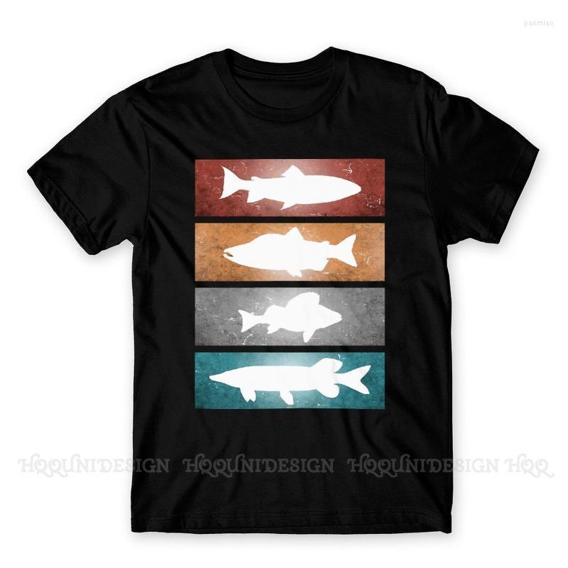 

Men' T-Shirts Fisherman Fishing Funny FSH Arrival T-Shirt Retro Fish Design Crewneck Cotton O NECK Short Sleeved Adult Shirt, Green-color1