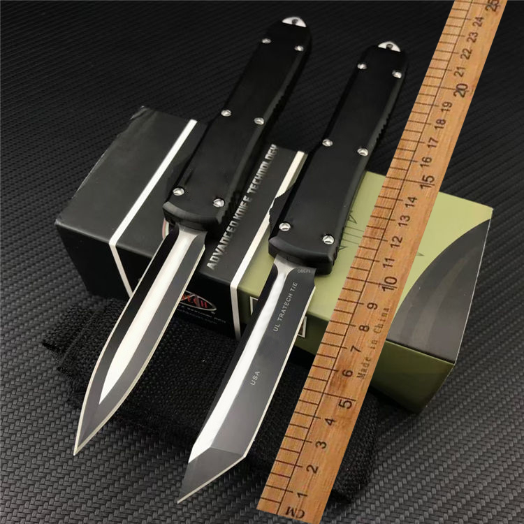 

U.S.A brand knives UTX40 automatic eject knife D2 Blade Aviation aluminum handle Outdoor camping EDC tools AUTO Kinves UT85 UT88 BM3300 3310 3320 4600