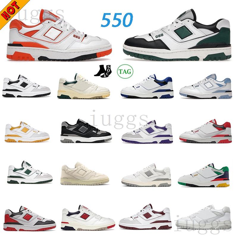 

running shoes for mens womens UNC B550 550s University Blue white green grey red Natural Navy Blue Sea Salt Varsity Gold Syracuse new Balance 550 sneakers trainers 36-45, More