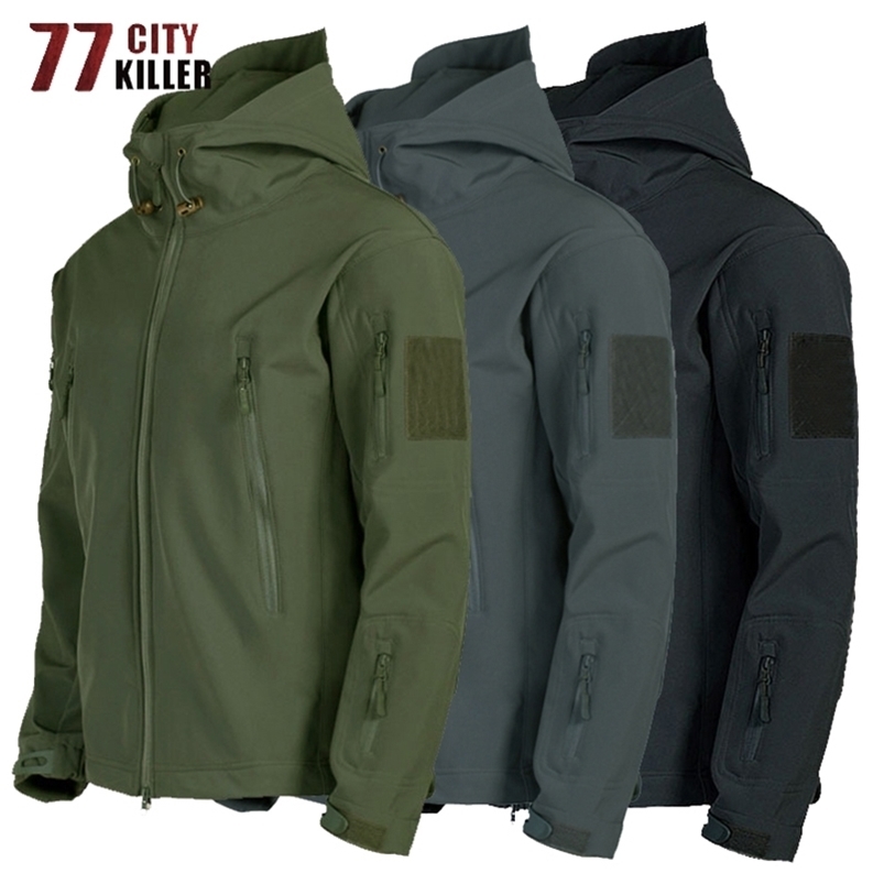 

Tactical Jacket Men Shark Skin Soft Shell Military Windproof Waterproof Army Combat Mens Jackets Hooded Bomber Coats Male S 4XL 220727, Gray pants