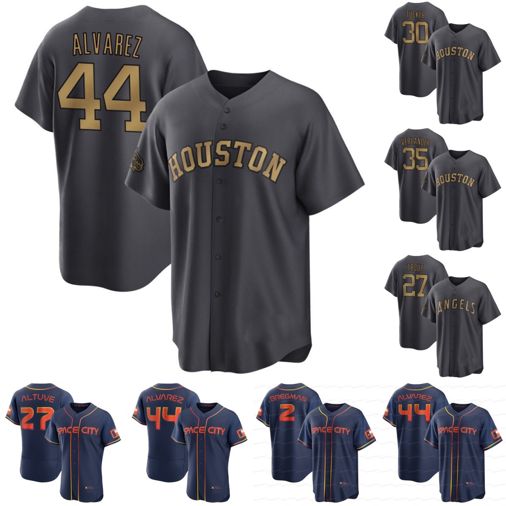 

Astros 2022 All Star Jersey Yordan Alvarez Alex Bregman Jose Altuve Jeremy Pena Kyle Tucker Yuli Gurriel Justin Verlander Bagwell Maldonado Valdez, White men s-xxxl