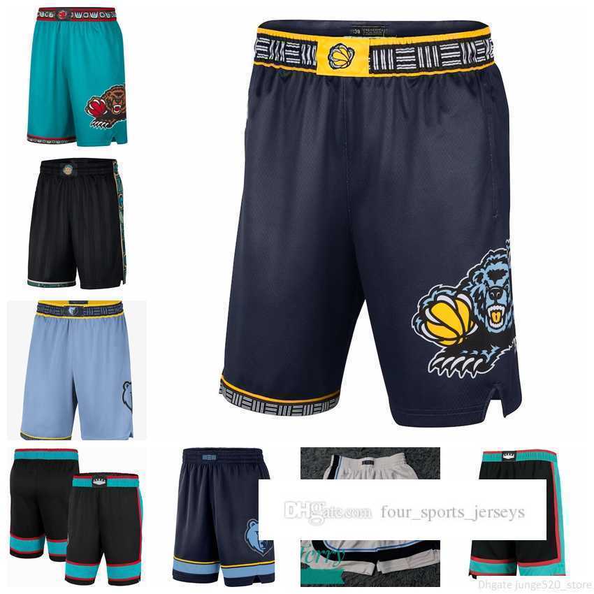 

Printed Memphis''Grizzlies''Men 2021/22 City Swingman Pants Edition Basketball Shorts Performance Black
