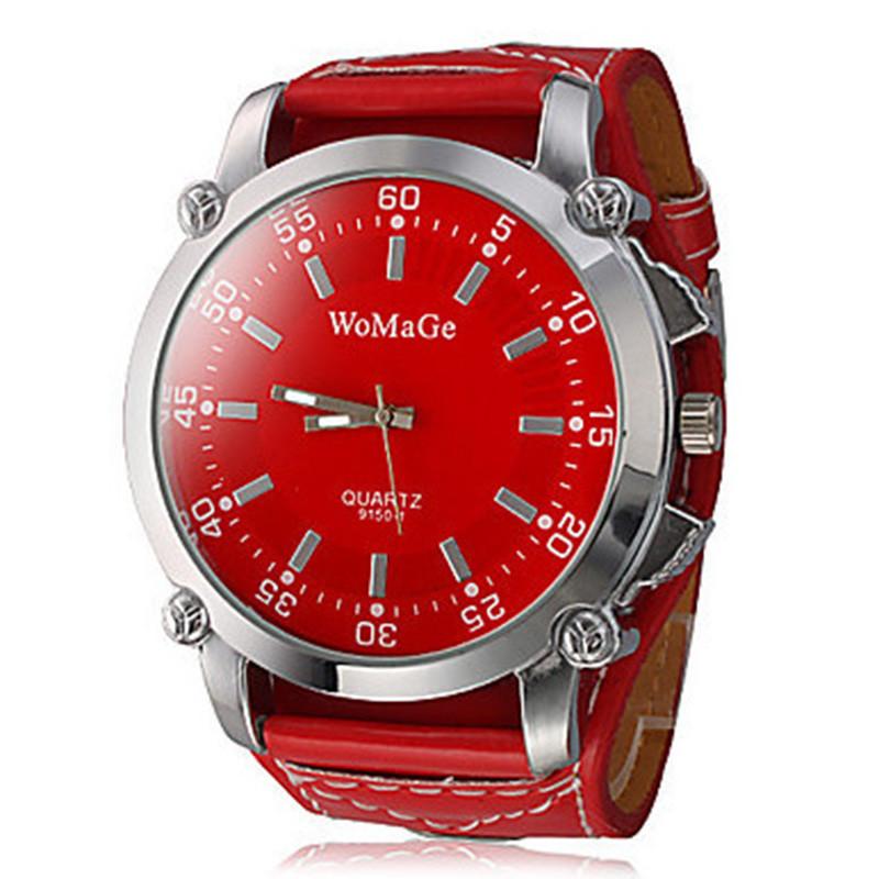

Wristwatches Est Wristwatch Casual And Fashion Quartz Watches Leather Straps Big Watch Women Designer WomenWristwatches WristwatchesWristwat, White