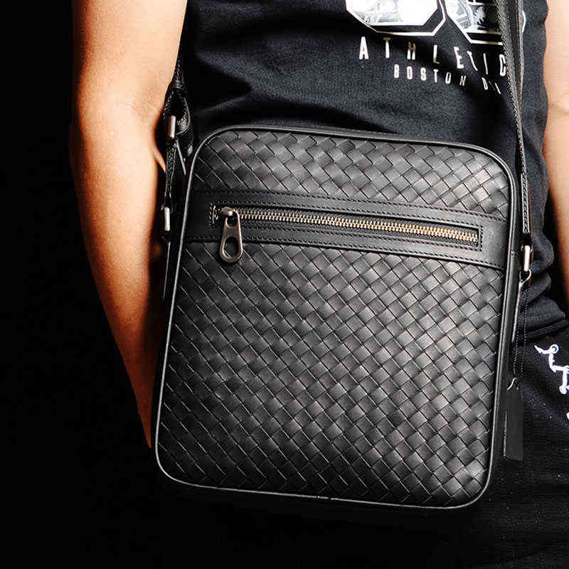 

Crossbody Bags Men's Bag Shoulder Husband Genuine Leather Designer Handcraft Busin Large Small Menger Man Strap Handbags, Clear