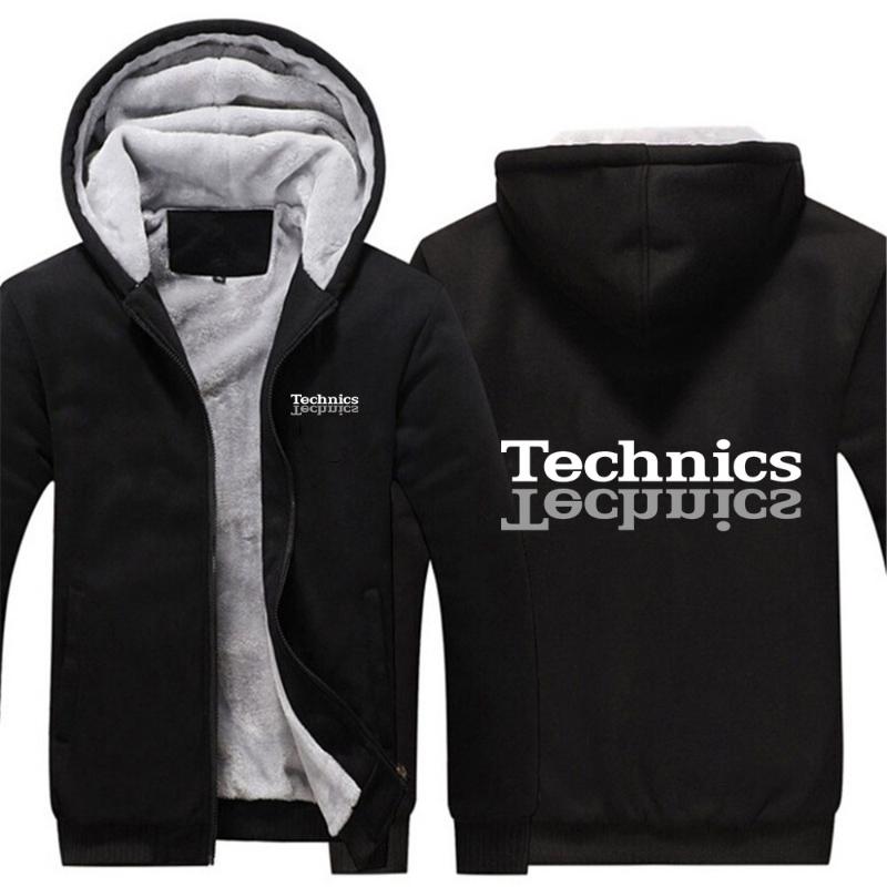 Sweats à capuche pour hommes Sweatshirts Technics 2022 Hommes Dj 1200 Platine Musique Sweat à capuche décontracté Sweat chaud épais polaire Zippe