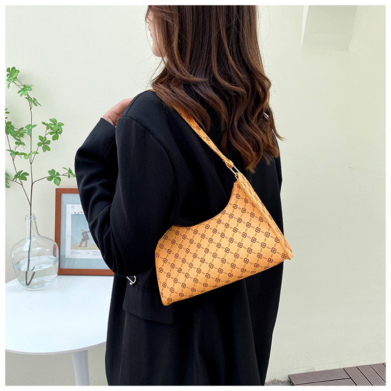 

Plaid Print Underarm Bags Fashion Cloth Ladies Handbags 2022 Women Shoulder, Beige