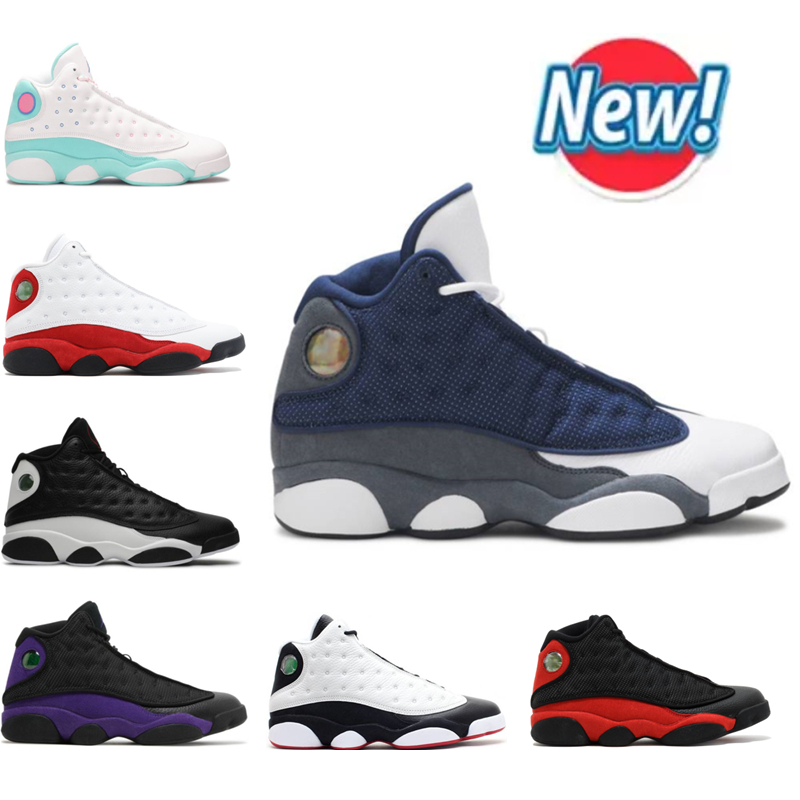 

2022 Top Quality 13S Children Sneaker Basketball Shoes Navy Court Pupple Red Flint Obsidian Hyper royal Boy Girl Gradeschool Child Outdoor Trainers Sneakers Bred, Box