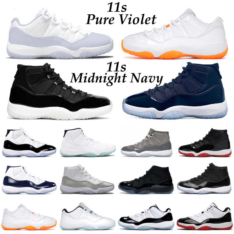 

Jumpman 11 Low Basketball Shoes Men Women 11s Pure Violet Cherry Cool Grey Midnight Navy Bright Citrus Bred Mens Trainers Sport Sneakers YOJV