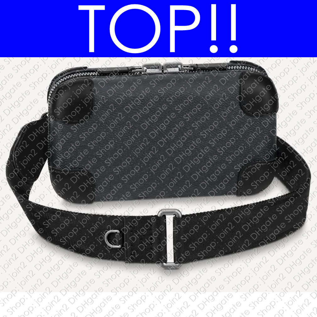 

TOP. M45579 HORIZON CLUTCH M20439 Designer Fashion Cross Body Bag Messenger Mens, (top quality) black with flowers canvas