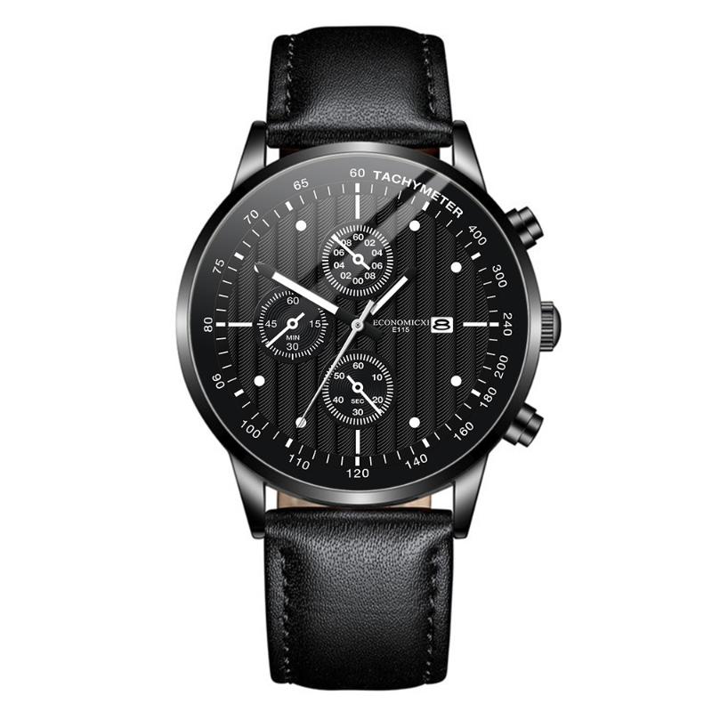 

Wristwatches Fashion Watches Mens 2022 Simple Black Blue Gold Luxury Hollow Leather Strap Mechanical Watch Wrist Clock Retro Relogio Digital