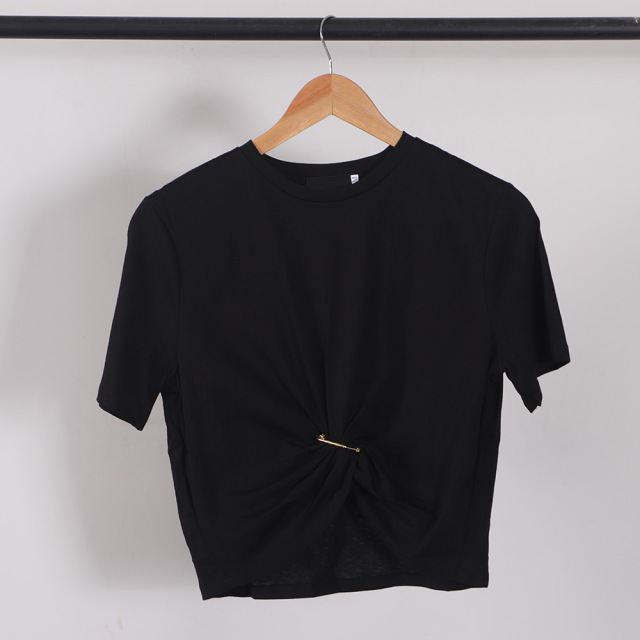 

New Women T Shirt Short Sleeve Crew Neck Cotton T-shirt Tops Tee For Womens Girl Top Tees Shirt Summer Beach Street wear DG1, Letter black