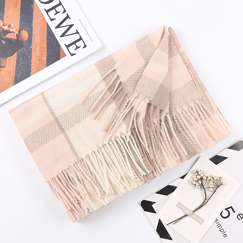 

Autumn and winter scarf imitation cashmere scarf plaid scarf shawl all-match