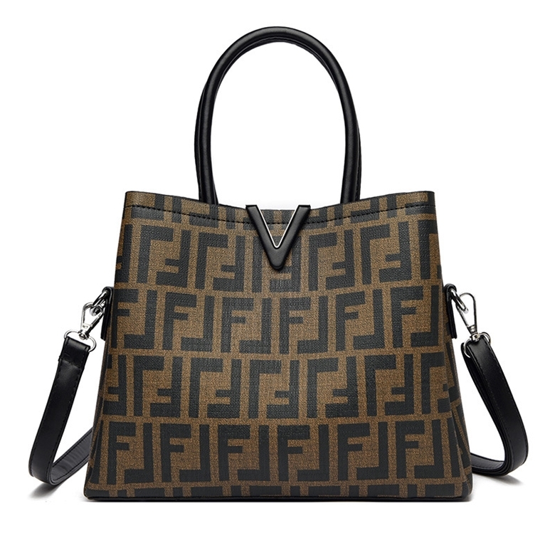 

66% OFF trendy bags 2022 New Designer Handbags capacity female letter pattern shopping single diagonal cross Tote trendy, F brown