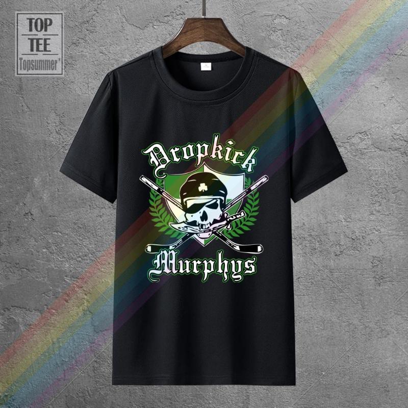 

Men' T-Shirts Dropkick T Shirt For Men Harajuku Murphys Music Band Hockey Skull Black Tshirt  5Xl, 0137347-black