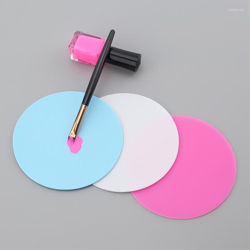 

Nail Art Equipment 1PC Silica Gel Palette Mat Pad Washable Salon Manicure Tool Easy Clean Prud22