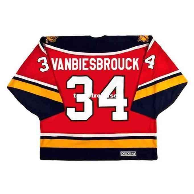 

Mens Throwbacks jerseys John Vanbiesbrouck 1996 Ccm Vintage Cheap Retro Jersey, Red