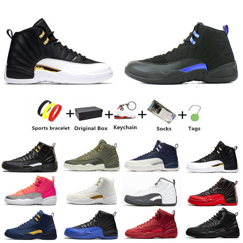 

handsome Twist Jumpman 12s women mens basketball shoes Winterized Wings University Gold 12 men trainer sports sneakers OVO white Gym Red, Color#14