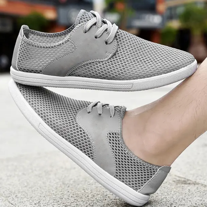 

Couple Shoes Mesh Flat Bottom Hollow Out Comfortable Breathable Classic Lightweight Casual Men Women Running Shoes, Clear
