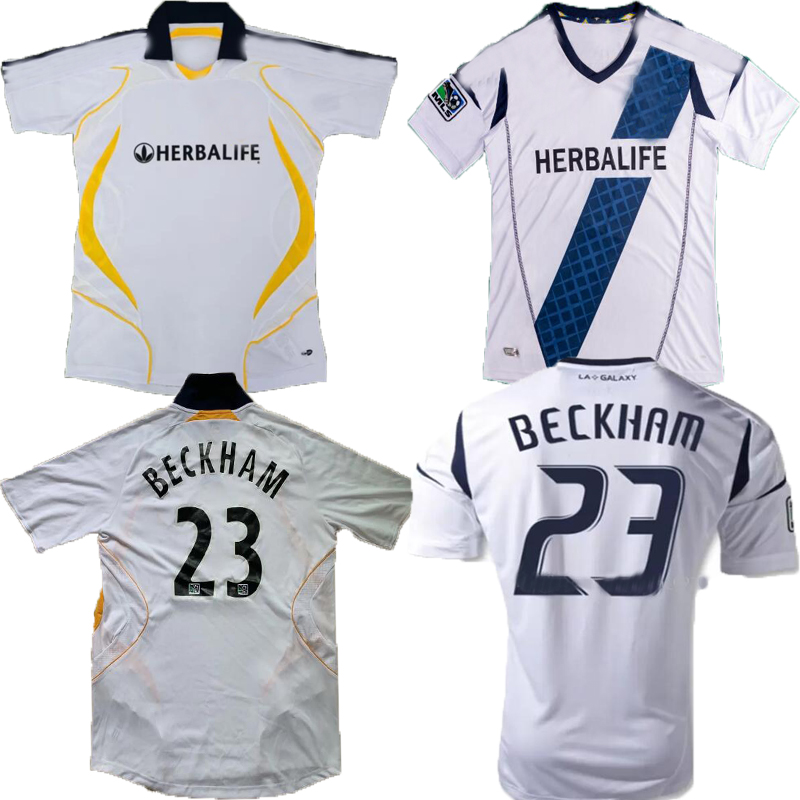 

2007 2012 la galaxy retro soccer jersey 07 08 12 13 BECKHAM Donovan Keane Juninho Gonzalez Xavier classic vintage football shirt, 2007;home