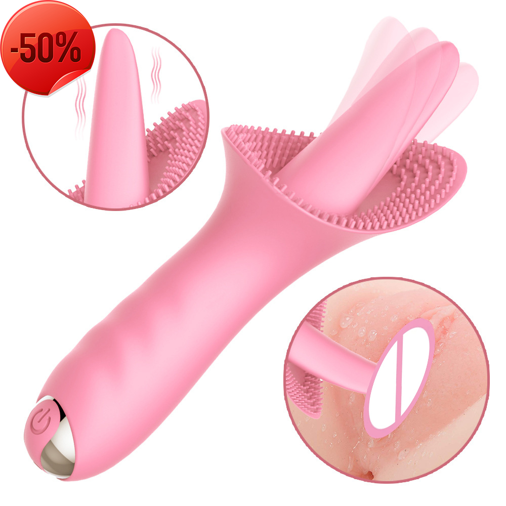 Women Breast Clitoral Vibrator Vaginal Massage 10 Modes g Spot Tongue Licking Clit Nipple Stimulator Female Adult Orgasm Product Sex shop for cou-image-768520675