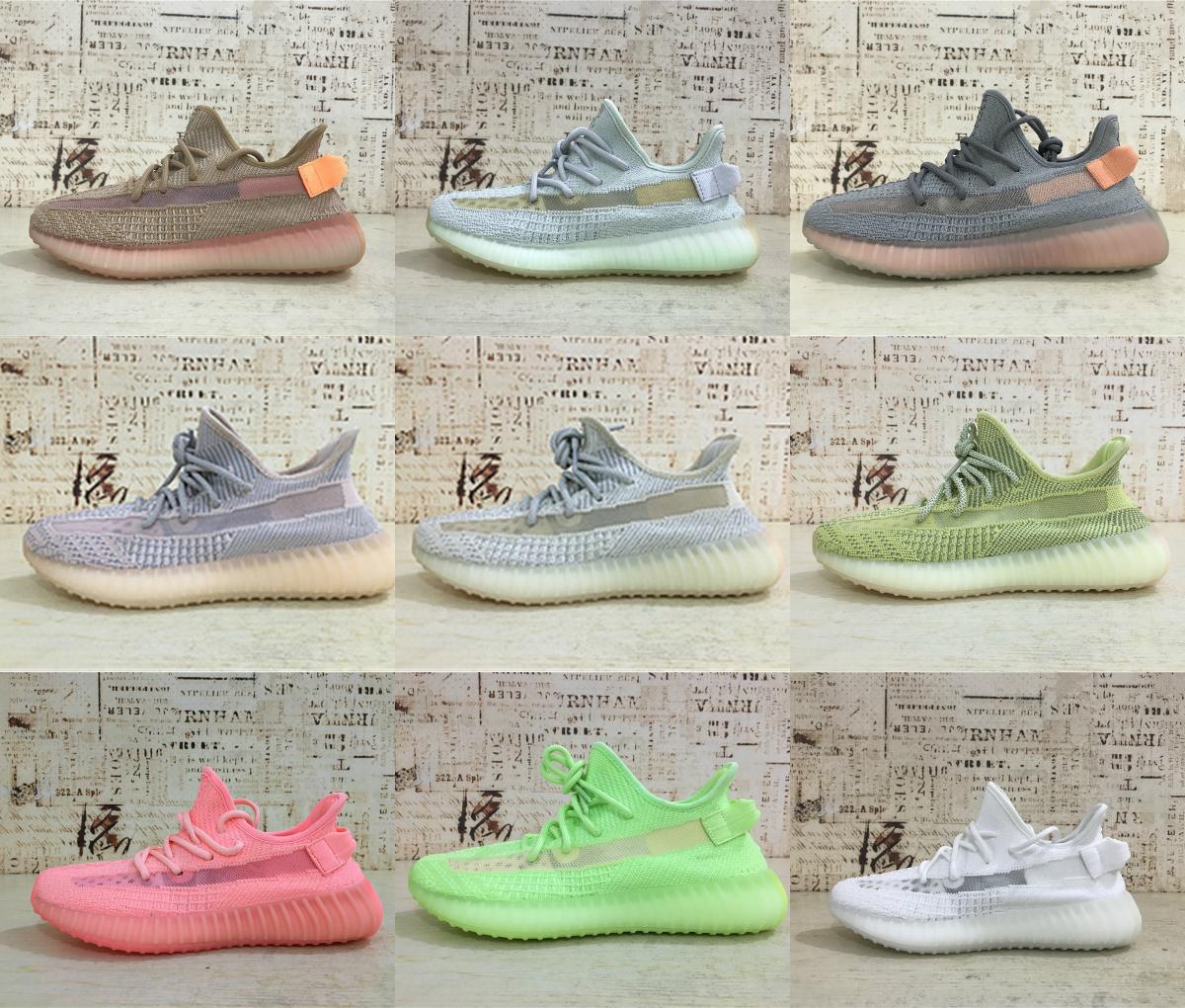 

2019The Gid Glow True Form TN V2. Black Reflective Static Clay Zebra Print Pure White VIZ''V2''YEEZIES''BOOSTs''yezzies''350, Red