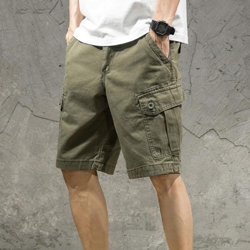 

Men' Shorts Est Men Stylish Short Trousers 3D Version Shrink Resistant Solid Color Straight Cargo Summer ShortsMen