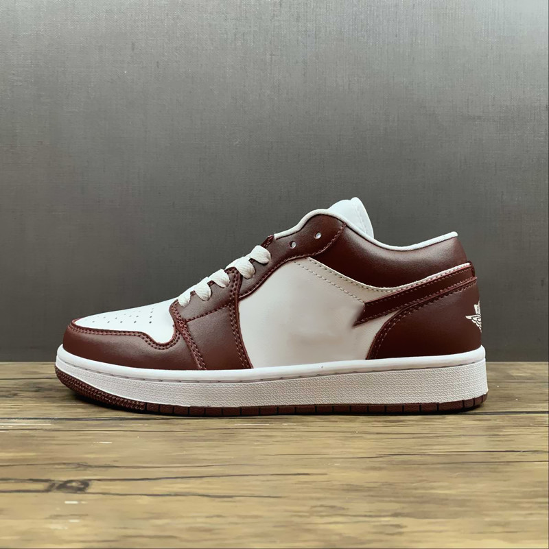 Chaussures pour femmes 1s Lows Jumpman 1 Low White Bronze Eclipse-White Chaussure de basket-ball Baskets de sport de haute qualité Cuir véritable