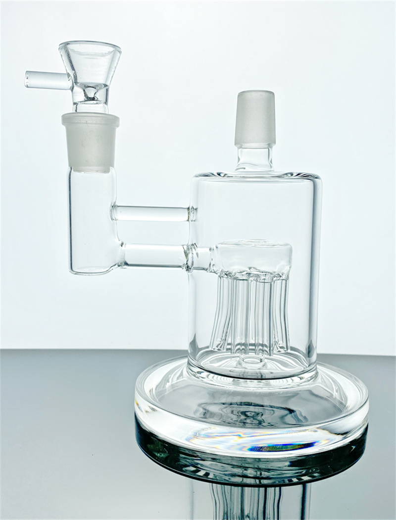 

New bong smoke borosilicate glass base bubbler with 1 perc 18mm connector GB 112