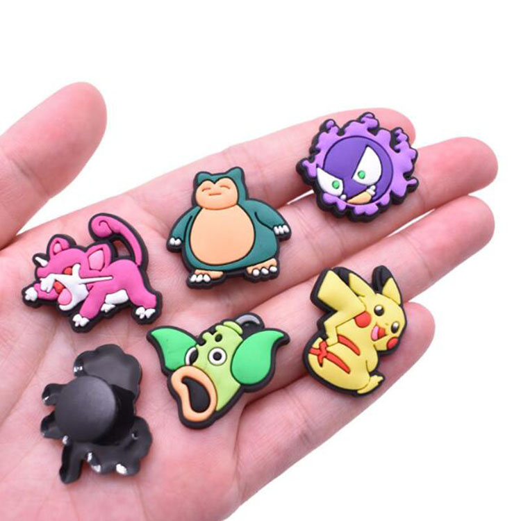 

cartoon croc pvc charms soft rubber shoecharms buckle fashion accessories clog bracelet wristband decoration gift