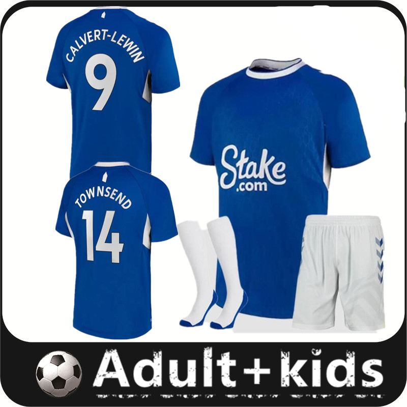 

22 23 GRAY DOUCOURE TOWNSEND soccer jerseys 2022 2023 EVERTON home CALVERT-LEWIN Y.MINA HOLGATE MYKOLENKO GORDON football shirt men kids kit sock, 22/23 home kit sock