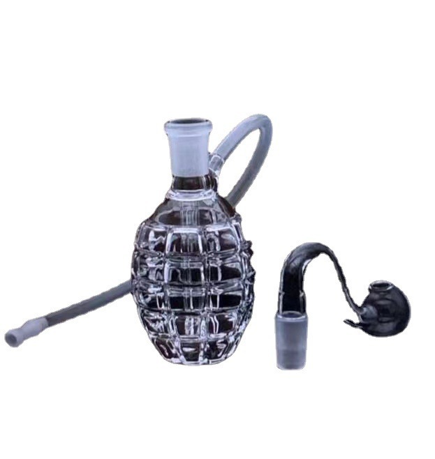 

Grenade bubbler oil burner pipe set Glass Bong Hand Pipes Hookahs Dab Rig Blunt Bubblers Recycler Water Pipe