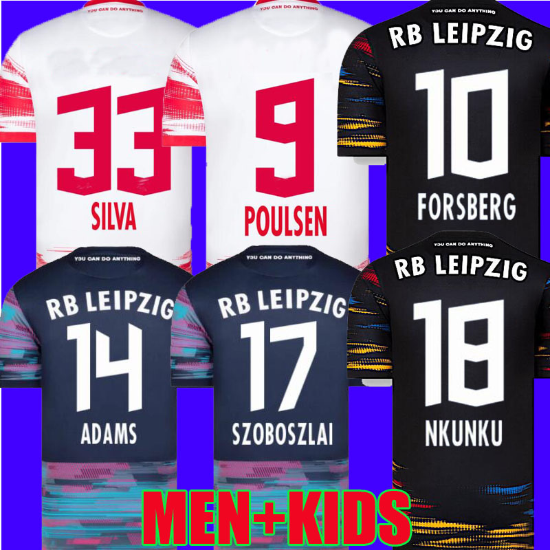 

21 22 NKUNKU SILVA Soccer Jersey 2021 2022 football shirts HAIDARA OLMO SZOBOSZLAI Poulsen Klostermann FORSBERG LAIMER ADAMS Hommes adult men kids Kits enfants tops, Special edition