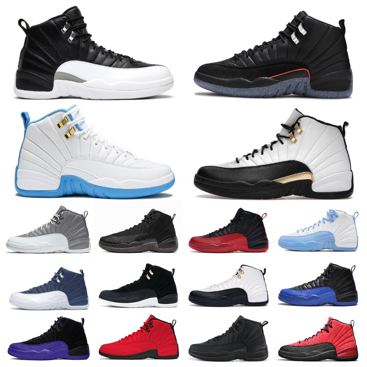 

retro Basketball Shoes Mens Jumpman Utility 12 12s Playoffs Indigo Flu Game Dark Concord black Reverse Taxi The Master Gamma Blue University Gold Trainer Sneakers, Bubble column